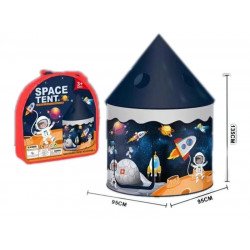 Дитячий іграшковий намет, будиночок, палатка Космічні пригоди, синя 95*95*135см, в сумці (2037 BB-1)