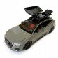 Машинка металлическая Audi RS6 ауди серая 1:24 свет инерция открываются двери багажник капот багажник резина колеса 21*8*8см (AP-2070)