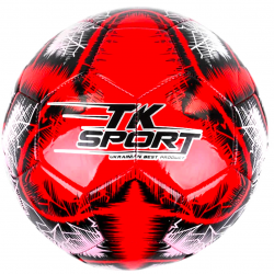 М'яч футбольний червоний TK Sport вага 330-350 грам матеріал TPE піна балон гумовий (C 44452)