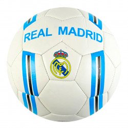 Мяч футбольный белый Real Madrid вес 330-350 грамм материал TPE пена баллон резиновый размер 5 (C 62402)