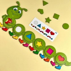 Детская игра с карточками Гусеница собери по образцу Ubumblebees дерево 3+ (ПСД245)