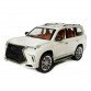 Машинка металлическая Lexus LX570 Лексус джип 1:24 белый звук звук свет инерция откр двери баг капот 20*8,5*9 см (AP-1838)