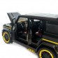 Машинка металлическая Mercedes-Benz G65 AMG Гелендваген мерседес черный 1:24 свет, инерция, открываются двери, багажник, капот, 21*8*9,5см (AP- 1708)