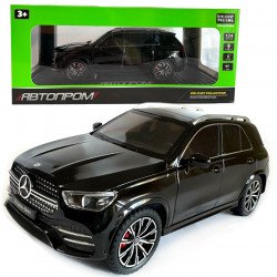 Машинка металева Mercedes-benz GLE 350 de 4MATIC Мерседес чорний Автопром 1:24 світло звук відкр двері баг капот 20*9*8см (AP7708)