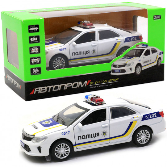 Машинка игровая автопром  Toyota «Полицейский автомобиль» (свет, звук) 7844